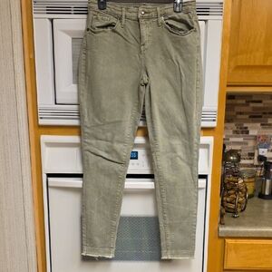 Stylish Olive Women's Cropped Jeans, Size 6/28R